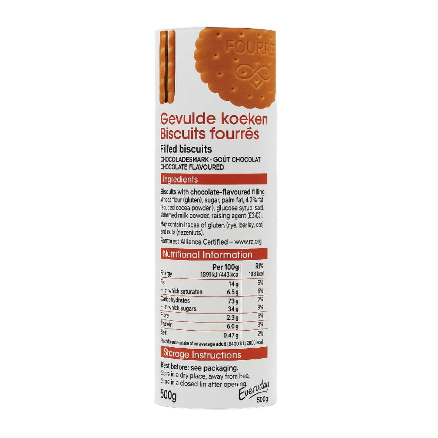 Every Day Chocolate Filled Biscuits