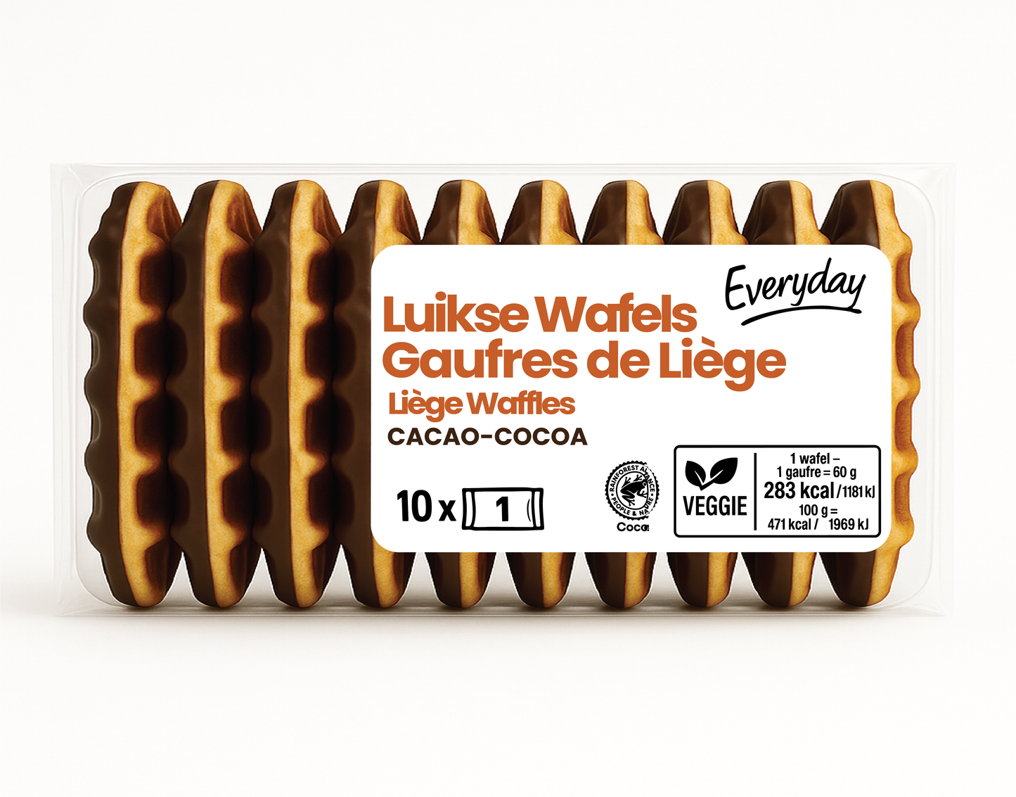 Every Day Chocolate Covered Belgian Waffles